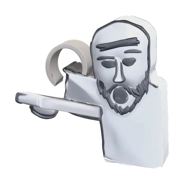 Modern Wojak Pointing Meme - Internet 3D model, vytvořený pomocí AI