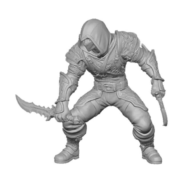 3D model for World of warcraft human  rogue