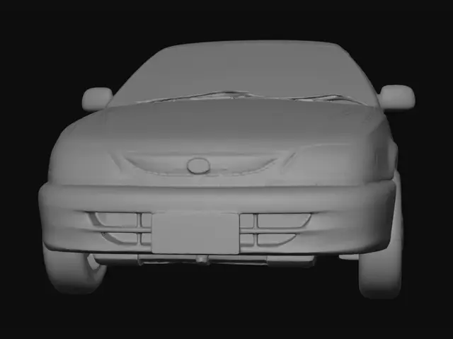 3D model for Azure Sedan in Soft Studio Lighting