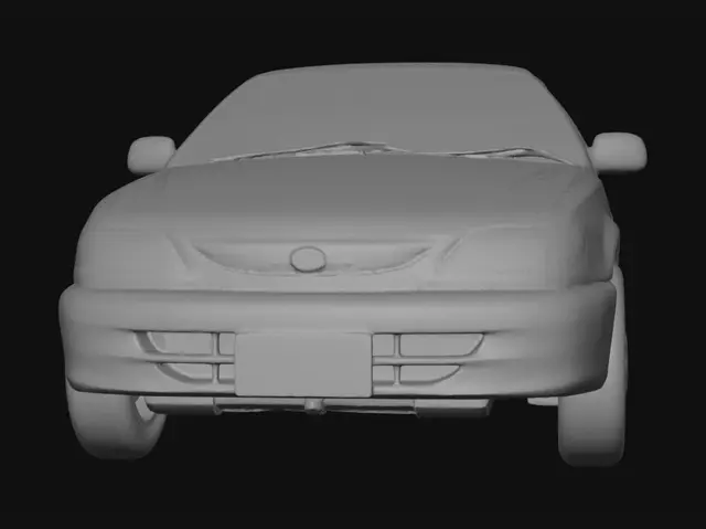3D model for Azure Sedan in Soft Studio Lighting
