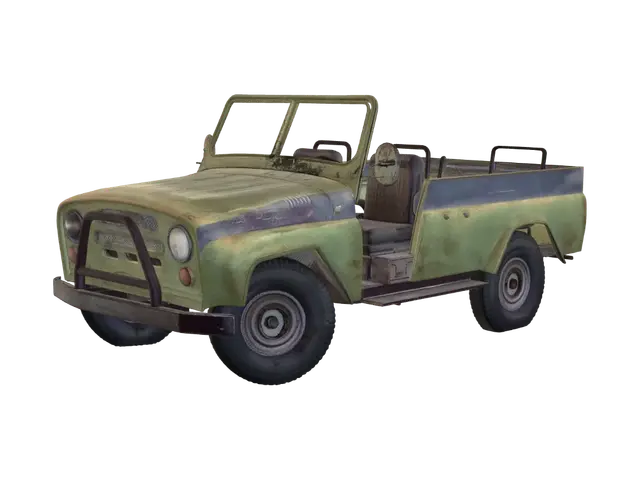 3D model for Rusty Jeep