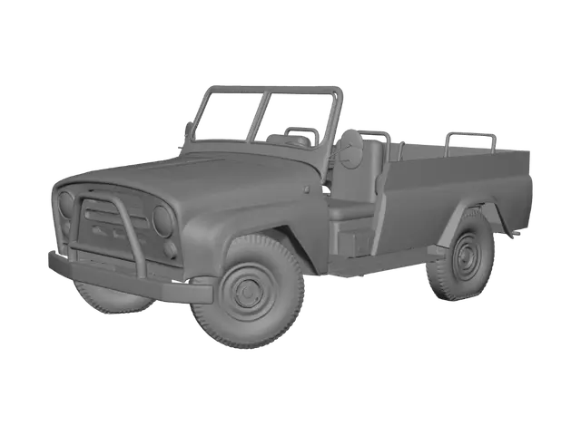 3D model for Rusty Jeep