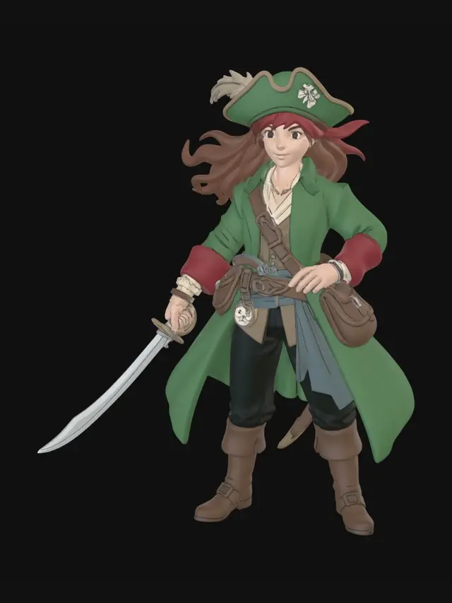 3D model for Emerald Corsair