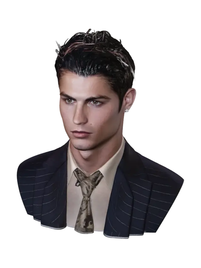 3D model for Portrait of a Young Man in a Pinstripe Suit