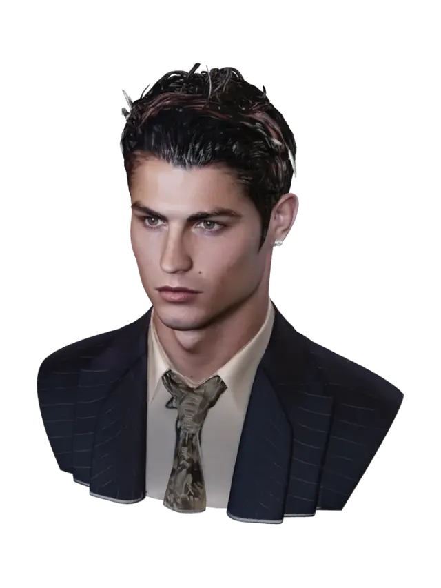 3D model for Portrait of a Young Man in a Pinstripe Suit
