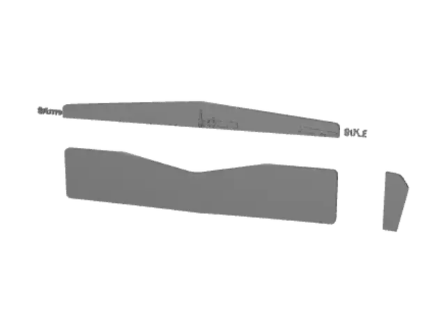 3D model for Cambered Contour Plate