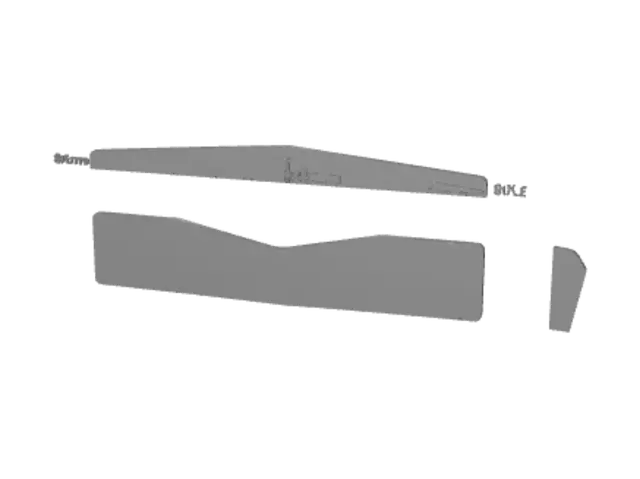 3D model for Cambered Contour Plate