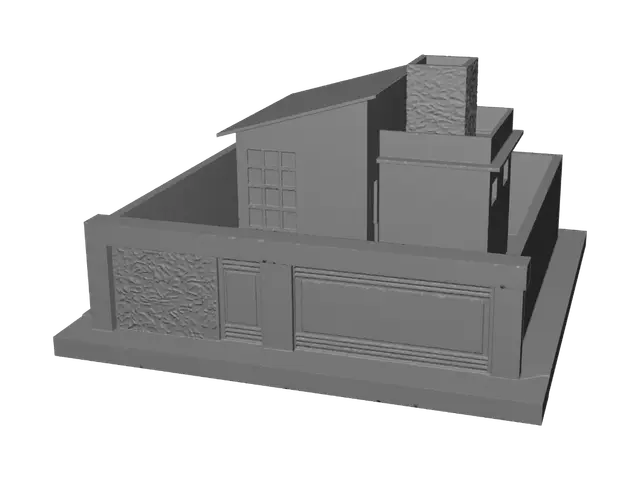 3D model for Modern Minimalist Residence