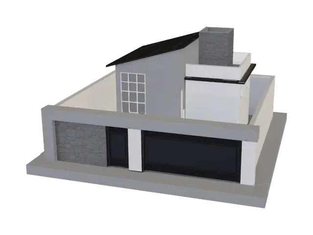 3D model for Modern Minimalist Residence