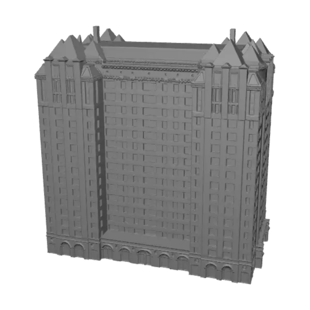 3D model for Red Brick High-Rise