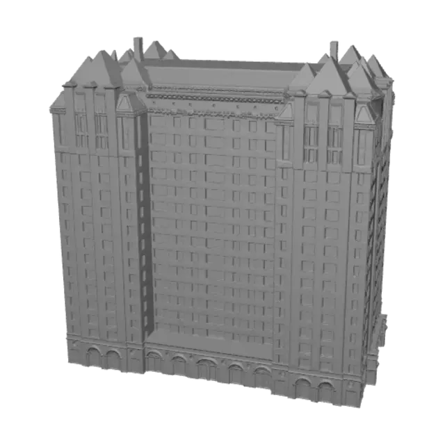 3D model for Red Brick High-Rise