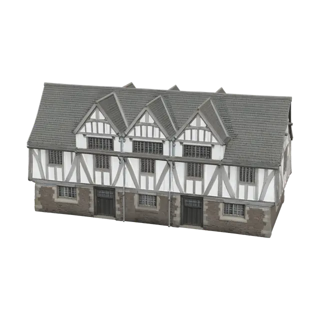 3D model for Weathered Medieval Buildings