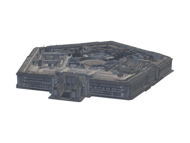3D-модель 五角大楼一层模型 - Floorplan, згенерована ШІ