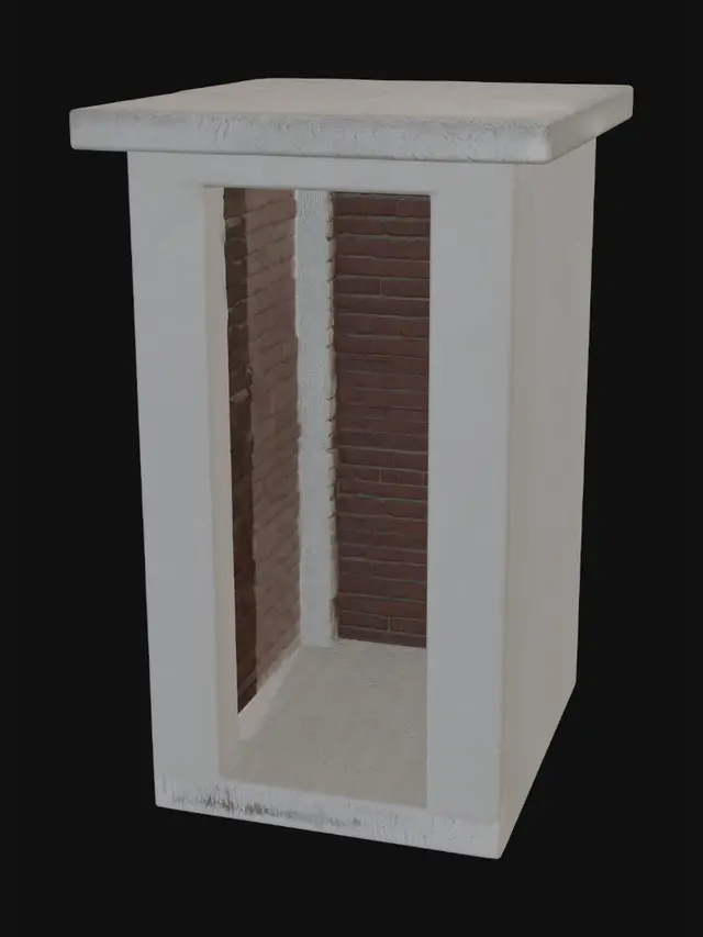 3D model for Concrete Shrine in the Field