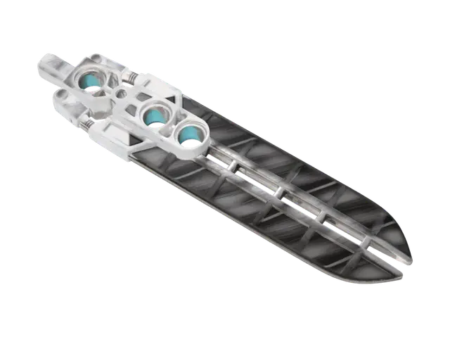3D model for White LEGO Technic liftarm