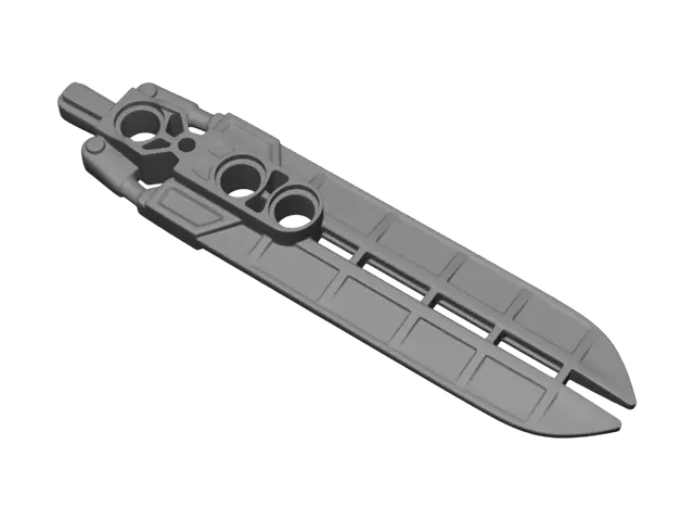 3D model for White LEGO Technic liftarm
