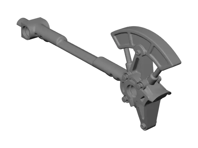 3D model for Green Technic crank and rod