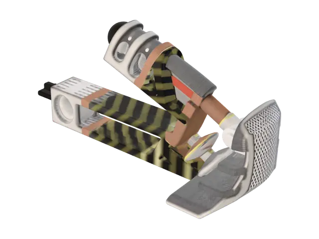 3D model for Tan LEGO Technic Arm Connector Assembly