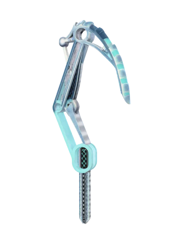 3D model for Blue LEGO Technic Gripper