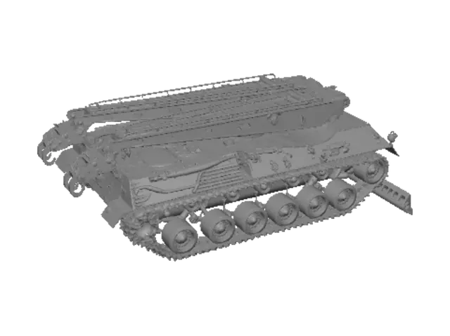 3D model for Bridge-Laying Tank at Rest
