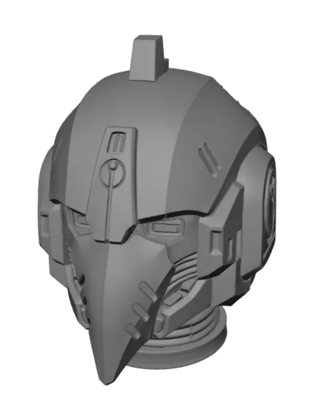 3D model for Gold Sentinel Helmet