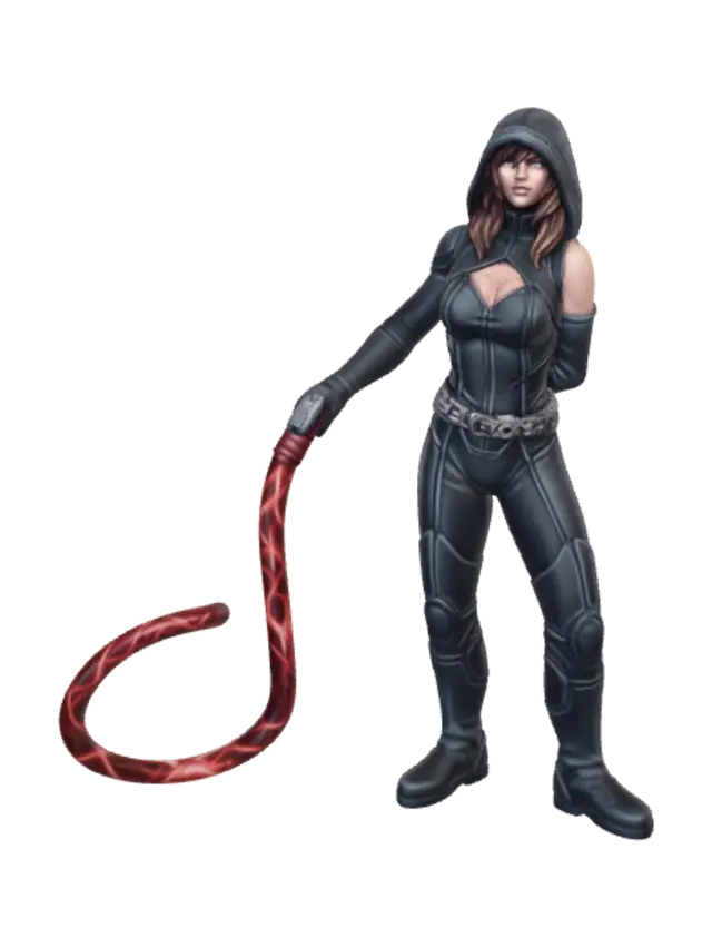 Crimson Serpent - Waifu 3D model, vytvořený pomocí AI