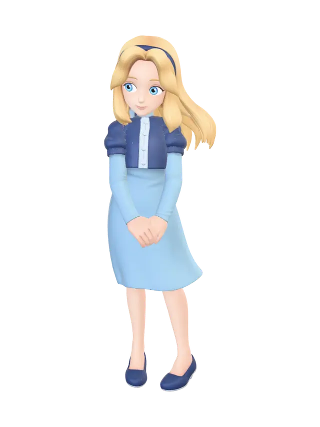 3D model for Azure Fan Assassin