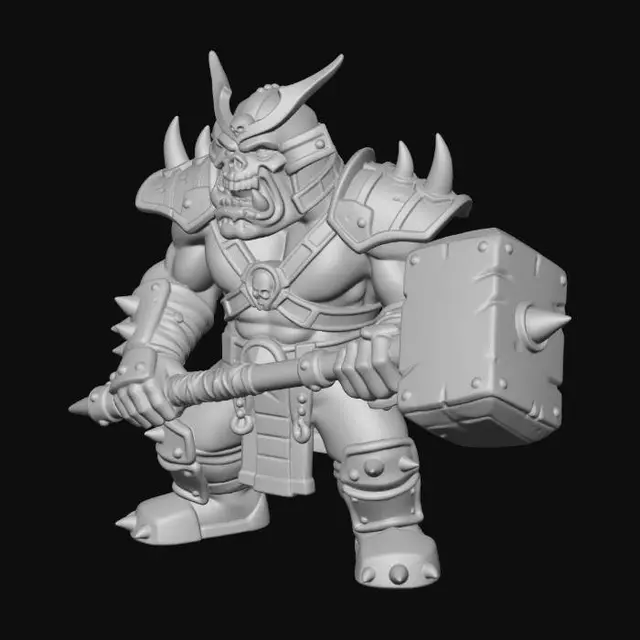 3D model for Grimhammer Orc Brute