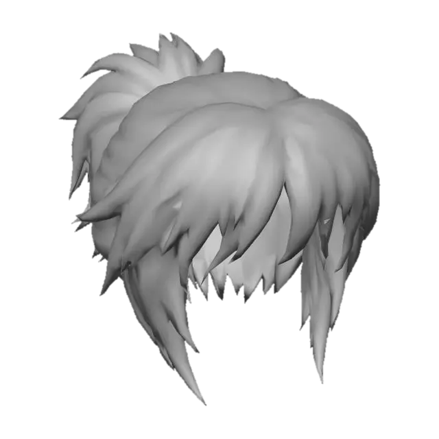 3D model for Layered Hair Bun