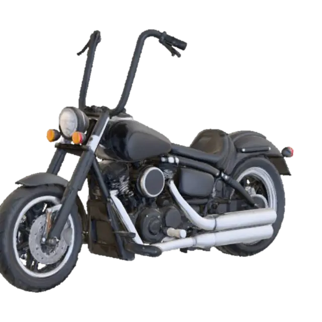 Road Cruiser 3D model, vytvořený pomocí AI