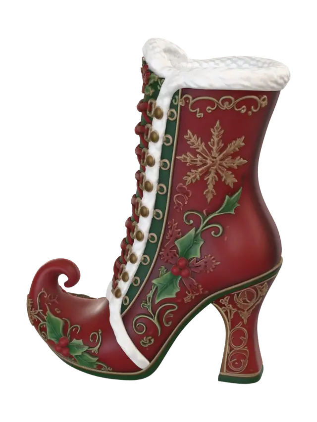 3D model for Ornate Christmas Elf Boot