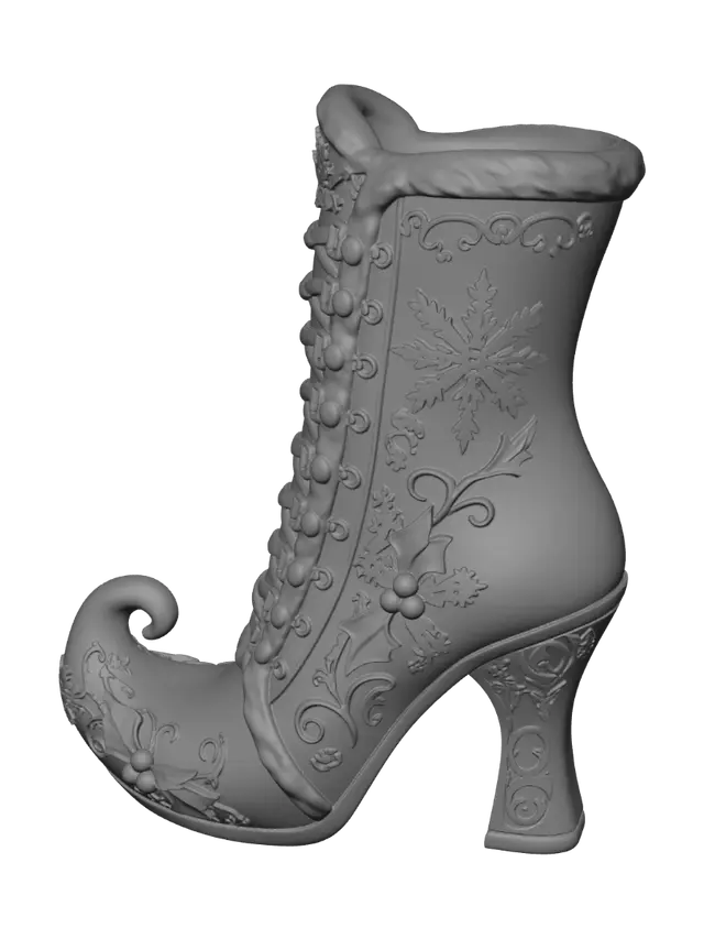 3D model for Ornate Christmas Elf Boot