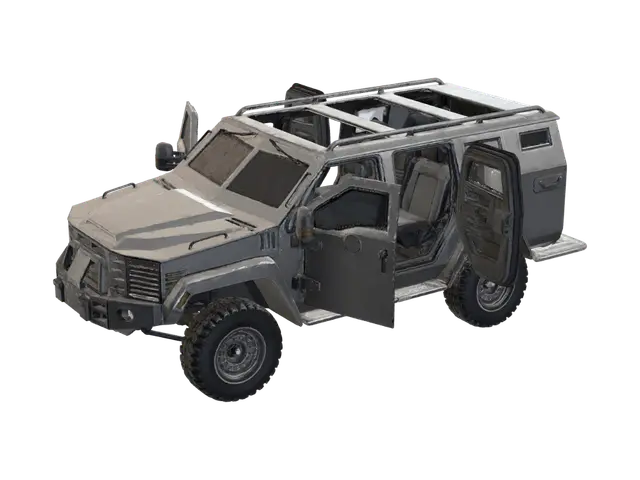 Armored Expedition Vehicle का AI द्वारा बनाया गया 3D मॉडल
