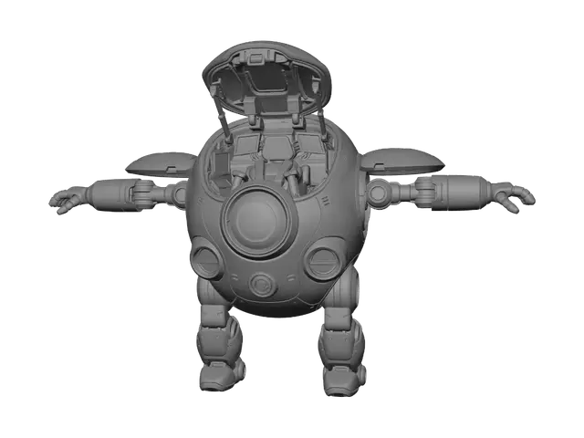 3D model for dragon ball mech