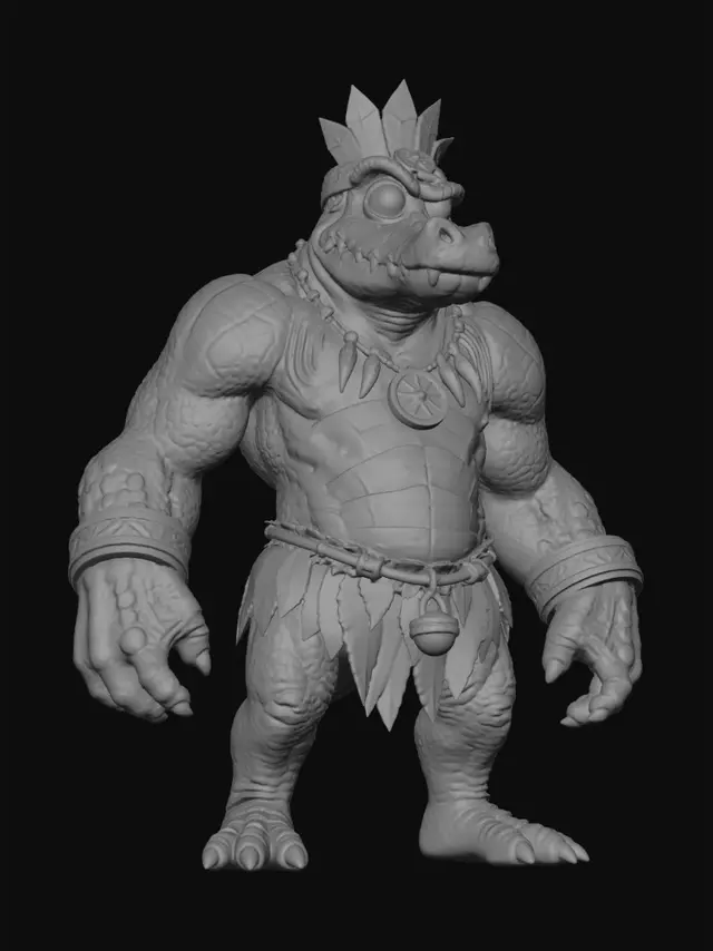 3D model for Crocodile King