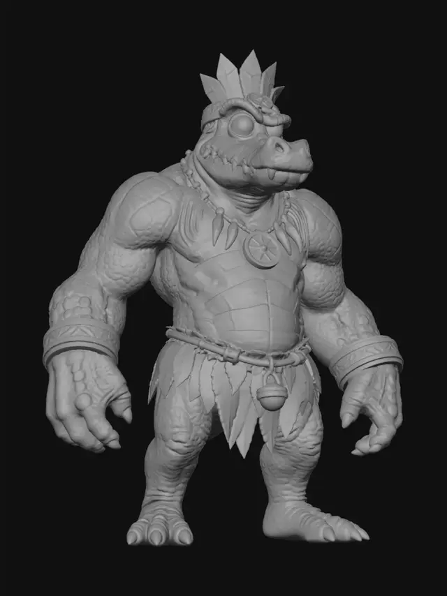 3D model for Crocodile King