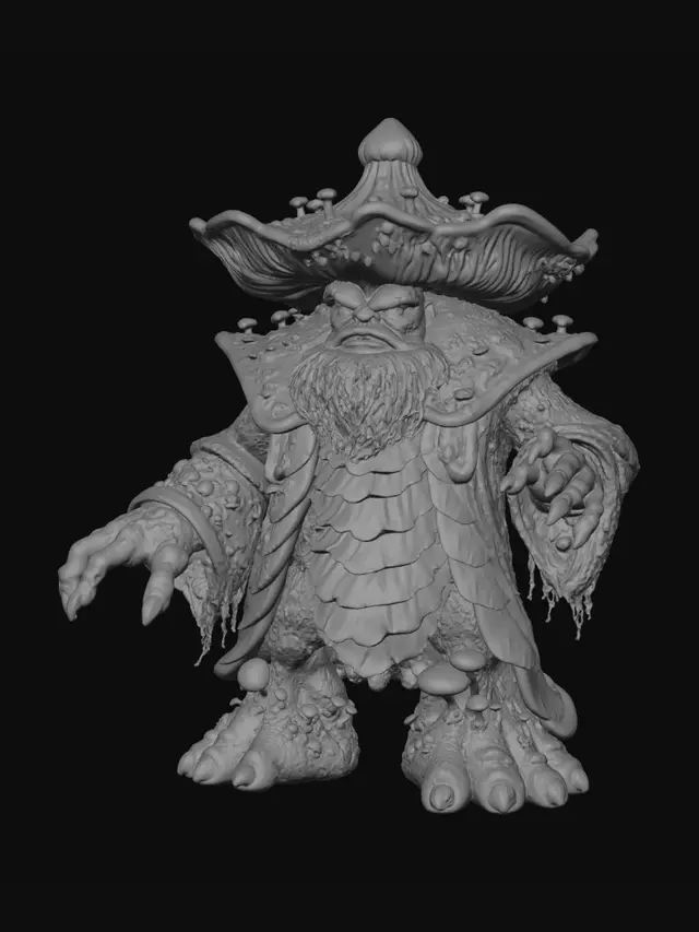 3D model for Mushroom Monarch