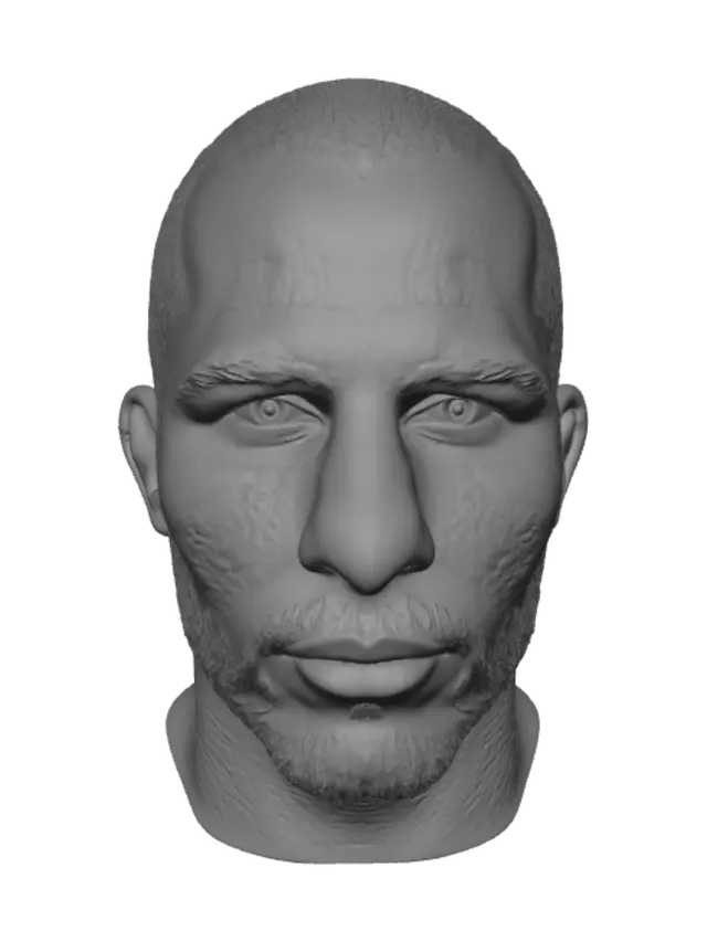 3D model for Neutral Close-Up Portrait