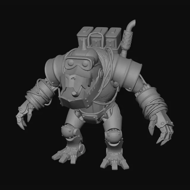 3D model for Mossback Kong