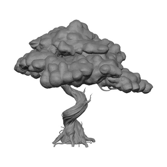 3D model for Magenta Cloud Bonsai