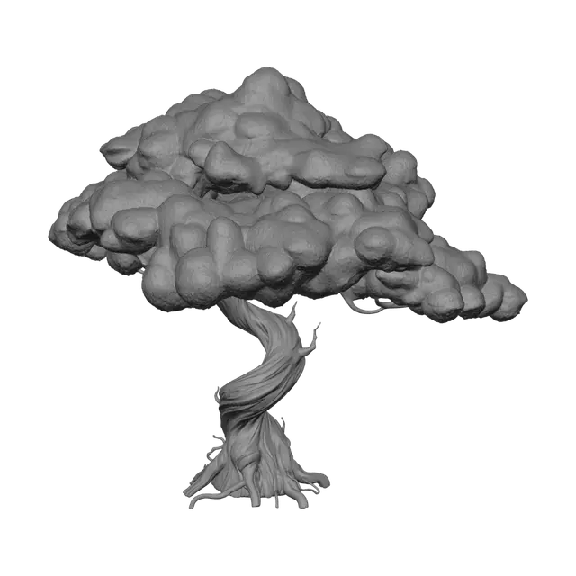 3D model for Magenta Cloud Bonsai