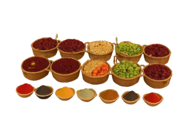 Spice and Grain Harmony 3D model, vytvořený pomocí AI