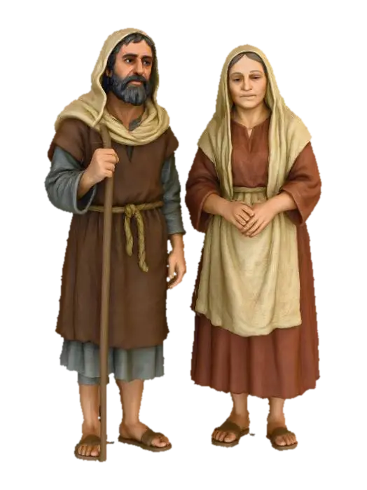 Modello 3D Pilgrims of the Past - Explorers, generato dall’IA
