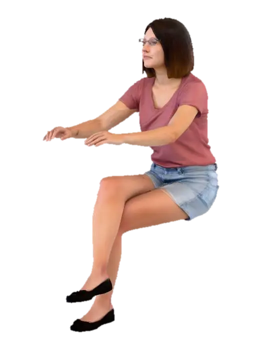 Contemplative Moment - Emotion 3D model, vytvořený pomocí AI