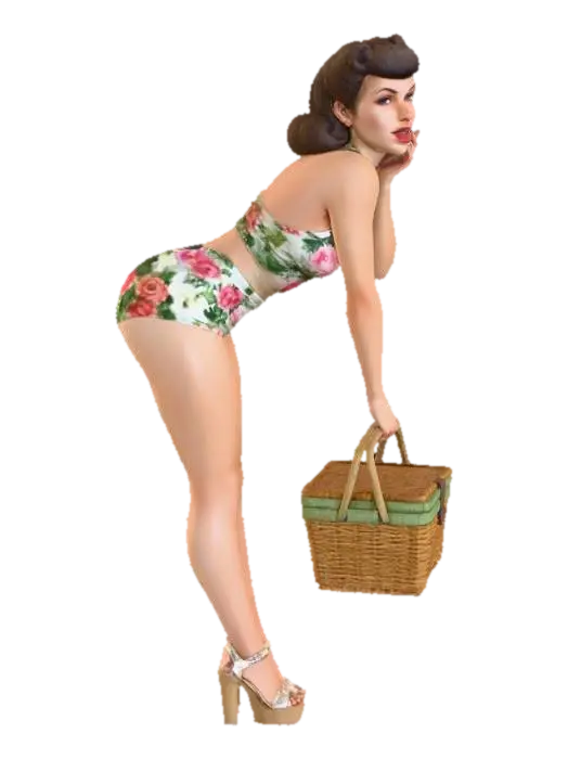 Picnic Glamour - Summertime 3D model, vytvořený pomocí AI
