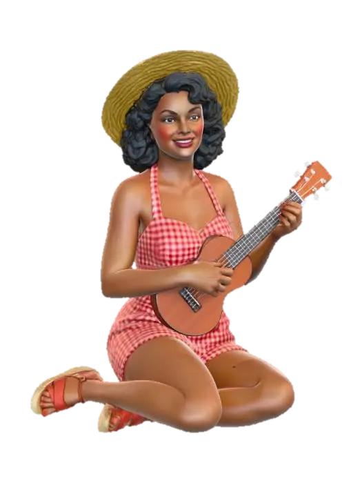 Summer Melody 3D model, vytvořený pomocí AI