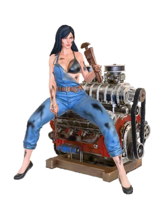 3D-модель Mechanic's Resolve - Engineer, сгенерированная ИИ