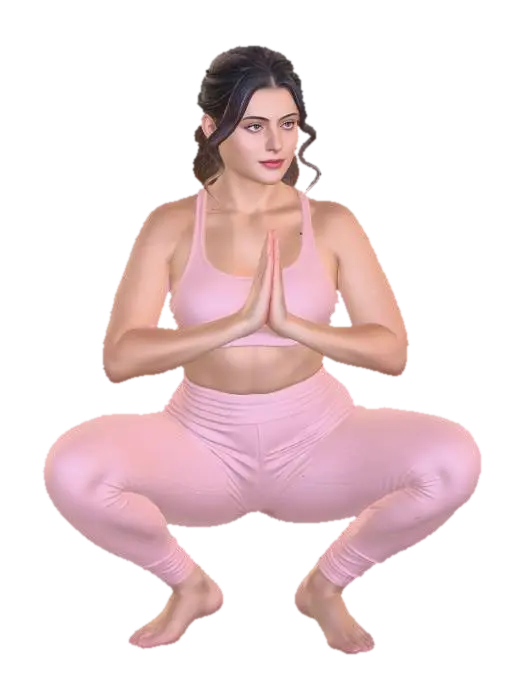 Namaste in Pink - Poster 3D model, AI generated
