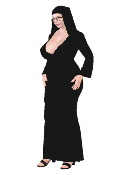 Veiled Confidence - Big 3D model, vytvořený pomocí AI