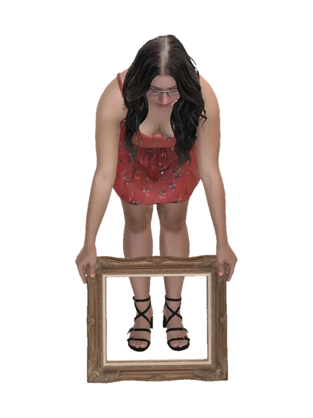 3D model for Framed in Red